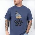 California Quail Bird Dad Quail Dad Men's Comfort Colors T-Shirt Blue Jean