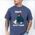 Can't Have Plans Introvert Staying Home Men's Comfort Colors T-Shirt Blue Jean