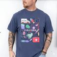 Can’t Talk Right Now Doing Paramedic Nurse Graduation Men's Comfort Colors T-Shirt Blue Jean