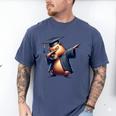 Capybara Graduation Dabbing Capy Wearing Graduate Gown Men's Comfort Colors T-Shirt Blue Jean
