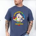 Cat Mom Loves Cats Dad Not In The Mood For People Introvert Men's Comfort Colors T-Shirt Blue Jean