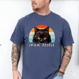 Cat Pun Introvert Anti Social Ew People Kitty Men's Comfort Colors T-Shirt Blue Jean Cat Pun Introvert Anti Social Ew People Kitty Men's Comfort Colors T-Shirt Blue Jean