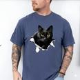 Cat Torn Cloth For Cat Lover Cat Dad Cat Mom Men's Comfort Colors T-Shirt Blue Jean