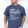 Cat-Trovert Definition Cat Introvert Pet Lover Men's Comfort Colors T-Shirt Blue Jean Cat-Trovert Definition Cat Introvert Pet Lover Men's Comfort Colors T-Shirt Blue Jean
