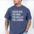 Cheer Dad Cheerleading Men's Comfort Colors T-Shirt Blue Jean