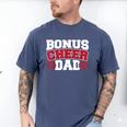 Cheer Stepdad Bonus Cheer Dad Red Men's Comfort Colors T-Shirt Blue Jean