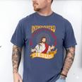Christian Jesus Religious Sayings Catholic Introvert Men's Comfort Colors T-Shirt Blue Jean