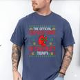 Christmas Introvert Team Introvert Introverted Xmas Men's Comfort Colors T-Shirt Blue Jean