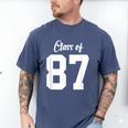 Class Of 1987 Matching Graduation High School Reunion Men's Comfort Colors T-Shirt Blue Jean