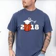 Class Of 2018 Basketball Senior Graduation Shirt Grad Men's Comfort Colors T-Shirt Blue Jean