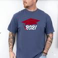 Class Of 2021 Burgundy Regalia Graduation Men's Comfort Colors T-Shirt Blue Jean
