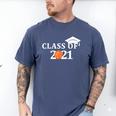Class Of 2021 Graduation Him Her Basketball Pullover Men's Comfort Colors T-Shirt Blue Jean