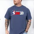 Class Of 2021 Senior Year Gamer Style Graduation For Grad Men's Comfort Colors T-Shirt Blue Jean