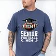 Class Of 2024 Graduation Senior Football Mom 2024 Men's Comfort Colors T-Shirt Blue Jean