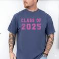 Class Of 2025 High School Graduation Date Graduate T Shirt Men's Comfort Colors T-Shirt Blue Jean