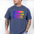 Class Of 2025 Mastered It College Masters Degree Graduation Men's Comfort Colors T-Shirt Blue Jean