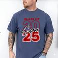 Class Of 2025 Senior 2025 Graduation Red Raglan Baseball Tee Men's Comfort Colors T-Shirt Blue Jean