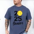 Class Of 2025 Softball Senior Graduation Graduate Women Men's Comfort Colors T-Shirt Blue Jean