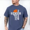 Class Of 2026 Basketball Senior 26 Player Team Graduation Men's Comfort Colors T-Shirt Blue Jean