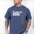 Class Of 2026 Proud Grandpa Of A 2026 Graduate Graduation Men's Comfort Colors T-Shirt Blue Jean