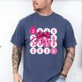 Class Of 2026 Senior Coquette Pink Bow Graduation Family Premium Tri-Blend Men's Comfort Colors T-Shirt Blue Jean