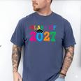Class Of 2027 Shirt For Boys And Girls Fun 2027 Graduation Men's Comfort Colors T-Shirt Blue Jean