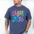 Class Of 2036 First Day Kindergarten Grow With Me Graduation Men's Comfort Colors T-Shirt Blue Jean