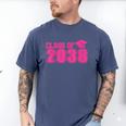 Class Of 2038 Pink Girls Growing Up School Memory Graduation Men's Comfort Colors T-Shirt Blue Jean