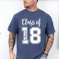 Class Of Two Thousand 18 Shirt Graduation T-Shirt Men's Comfort Colors T-Shirt Blue Jean