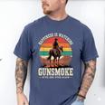 Classic Western Nostalgia Cowboy Sunset Men's Comfort Colors T-Shirt Blue Jean