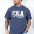 CNAs Graduation Shirt CNA Est 2019 Men's Comfort Colors T-Shirt Blue Jean