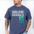 College Grad Class Of 2027 Graduation Men's Comfort Colors T-Shirt Blue Jean