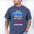 I Get My Cool From My Dad But I Get My Sass From My Mom Men's Comfort Colors T-Shirt Blue Jean