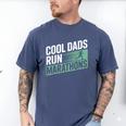 Cool Dads Run Marathons Marathon Running Runner Men's Comfort Colors T-Shirt Blue Jean