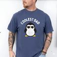 The Coolest Dad Cool Penguin By Dangerous Dad Men's Comfort Colors T-Shirt Blue Jean The Coolest Dad Cool Penguin By Dangerous Dad Men's Comfort Colors T-Shirt Blue Jean