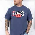 Cow Mom Or Dad Birthday Farm Birthday Party Men's Comfort Colors T-Shirt Blue Jean Cow Mom Or Dad Birthday Farm Birthday Party Men's Comfort Colors T-Shirt Blue Jean