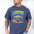 I Crushed Kindergarten Monster Truck Graduation Boys Kids Men's Comfort Colors T-Shirt Blue Jean