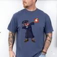 Cute Dabbing Kid Elementary School Graduation Baseball Men's Comfort Colors T-Shirt Blue Jean