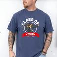 Dabbing Graduation Class Of 2018 Women Men's Comfort Colors T-Shirt Blue Jean