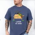 Dabbing Taco 6th Grade Graduation Shirt Sixth Grade Later Men's Comfort Colors T-Shirt Blue Jean