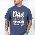Dad Of The 1st Birthday Princess Girl 1 Years Old B-Day Men's Comfort Colors T-Shirt Blue Jean