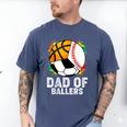 Dad Of Ballers Baseball Soccer Basketball Dad Men's Comfort Colors T-Shirt Blue Jean