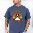 Dad Of a Basshole Basset Hound Owner Men's Comfort Colors T-Shirt Blue Jean