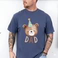 Dad Bear 1st Birthday Beary First Birthday Matching Family Men's Comfort Colors T-Shirt Blue Jean