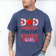 Dad Of The Berry First Birthday Girl Sweet Strawberry Men's Comfort Colors T-Shirt Blue Jean