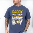 Dad Of The Birthday Boy Construction Theme Party Matching Men's Comfort Colors T-Shirt Blue Jean