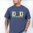 Dad Of The Birthday Boy Deer Hunter Camouflage Flag Men's Comfort Colors T-Shirt Blue Jean