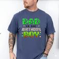 Dad Of The Birthday Boy Family Gaming Pixel Birthday Party Men's Comfort Colors T-Shirt Blue Jean