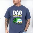 Dad Of The Birthday Boy Garbage Truck Birthday Party Men's Comfort Colors T-Shirt Blue Jean