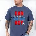Dad Of The Birthday Boy Spider Web Birthday Party Matching Men's Comfort Colors T-Shirt Blue Jean